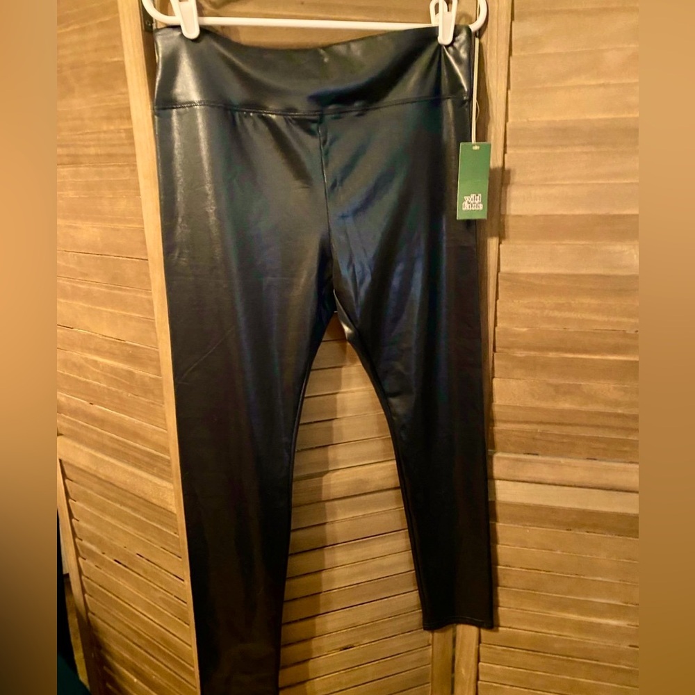 Wild Fable faux leather leggings. Size large